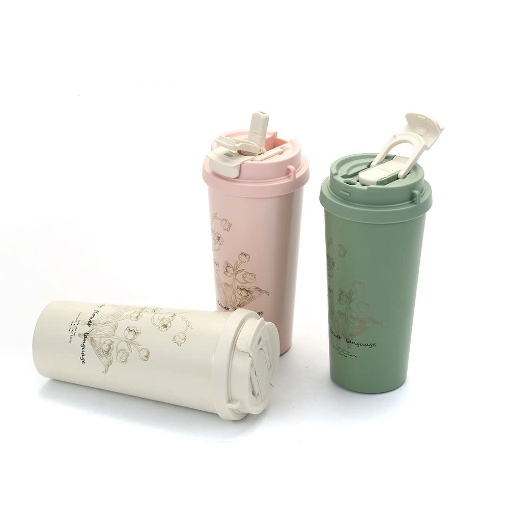 Bình giữ nhiệt coffee thời trang Flower cup 550ml