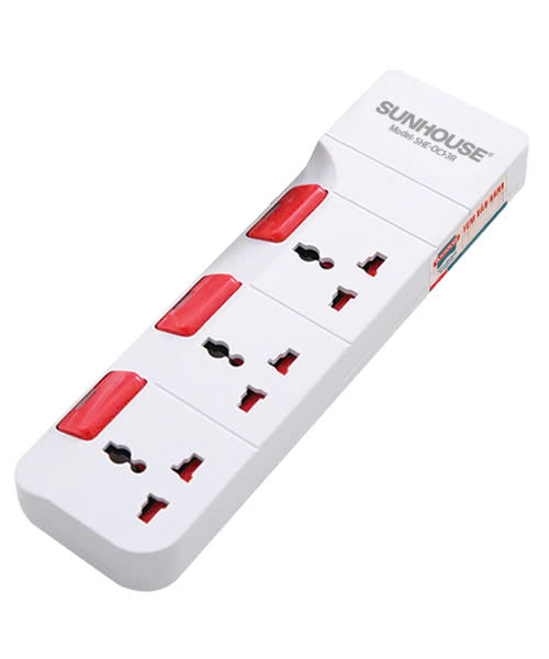 Ổ cắm điện Sunhouse SHE-OC1-3R