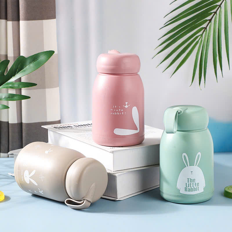Bình đựng nước giữ nhiệt lõi thuỷ tinh bọc nhựa lúa mạch 320ml