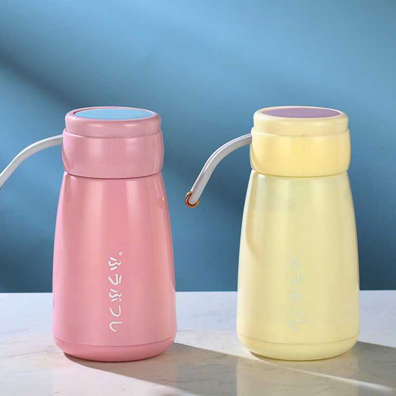 Bình Thủy Tinh Đựng Nước Chữ NHẬT BẢN 340ml Có Quai Đeo