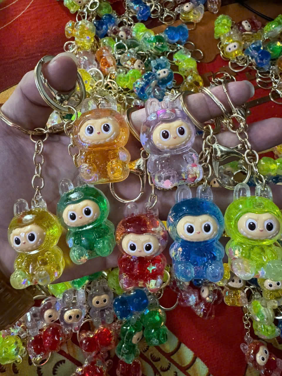 Set 5 túi mù Móc Khoá Labubu Nước dễ thương