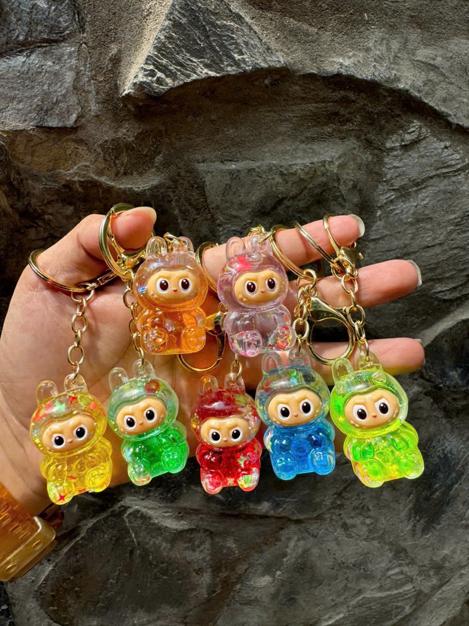 Set 5 túi mù Móc Khoá Labubu Nước dễ thương