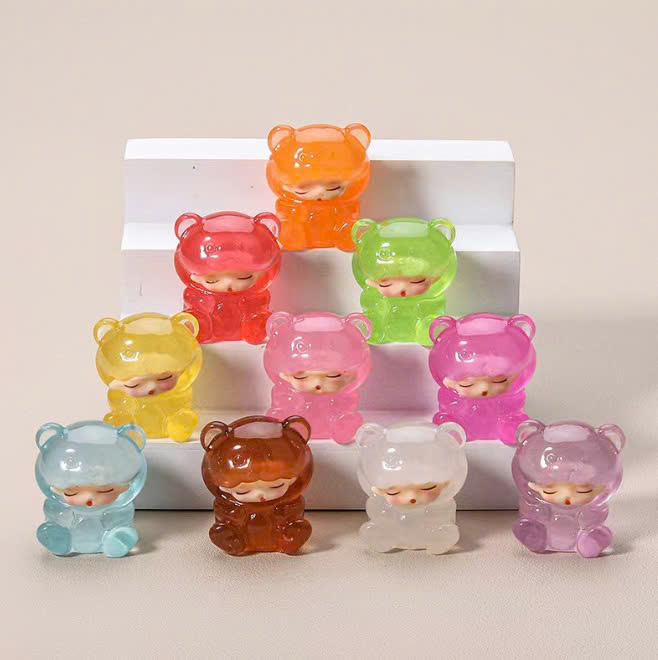 Set 10 Túi Mù Bé Ngủ Nhiều Màu Phát Sáng