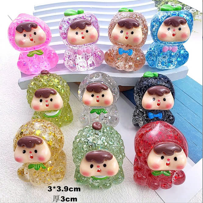 Set 10 Túi Mù Moi Trái Cây Kim Tuyến