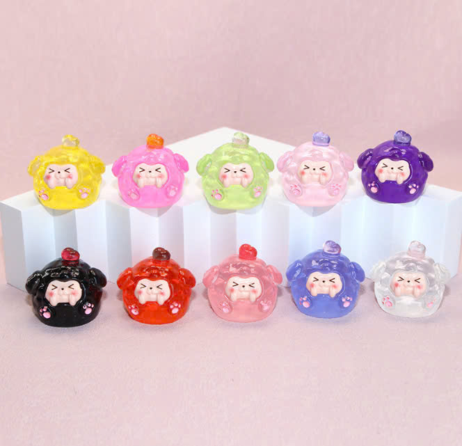 Set 10 Túi Mù Kiki Dễ Thương Nhiêu Màu Phát Sáng