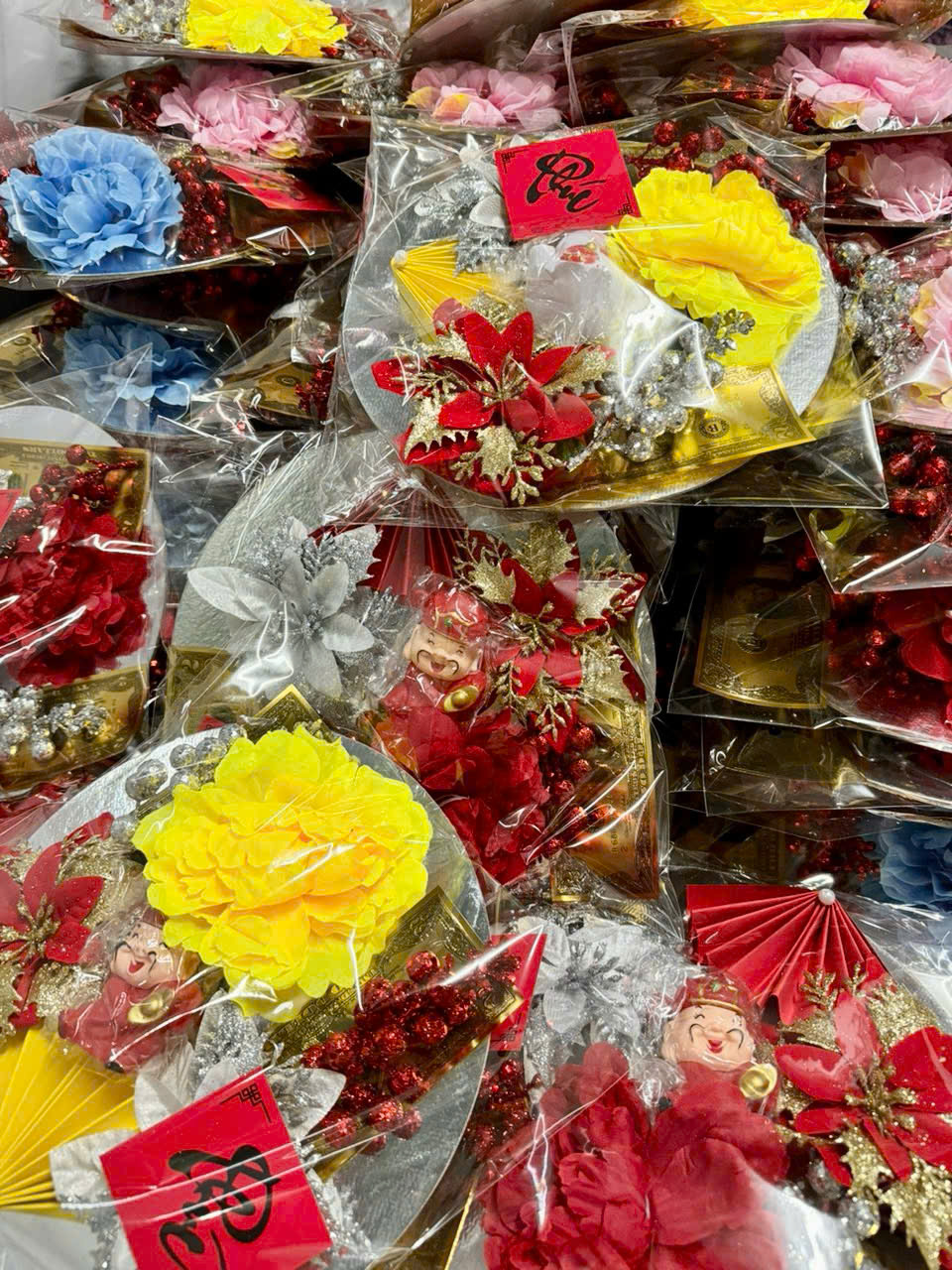 Tráp trang trí Tết LOẠI LỚN nhiều phụ kiện