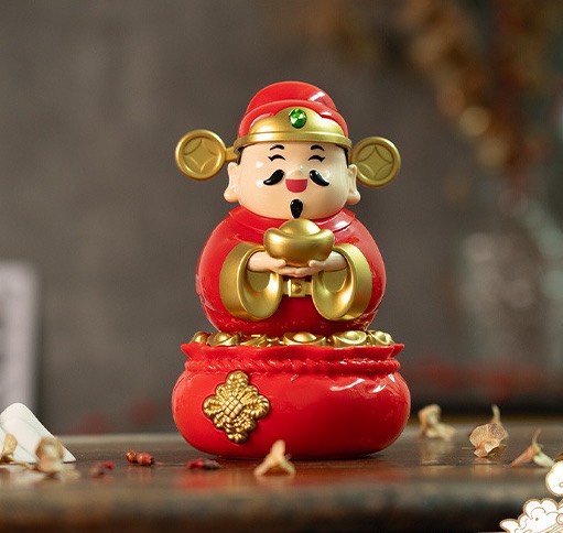 Thần tài cầm THỎI VÀNG tự động lắc gọi tài lộc may mắn