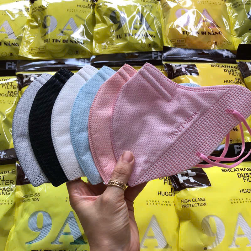 Thùng 100 gói khẩu trang 9A PT siêu chống nắng thiết kế ôm trọn mặt
