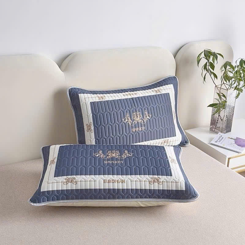 Bộ 2 vỏ gối nằm cao su non 3 lớp mềm mịn thoáng khí (T300)