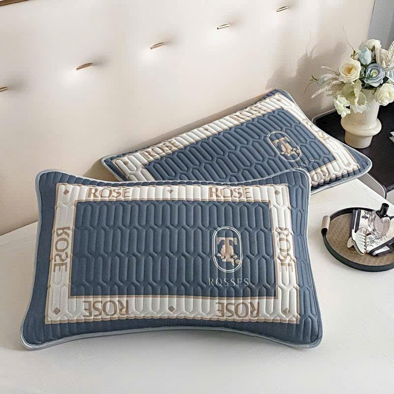 Bộ 2 vỏ gối nằm cao su non 3 lớp mềm mịn thoáng khí (T300)