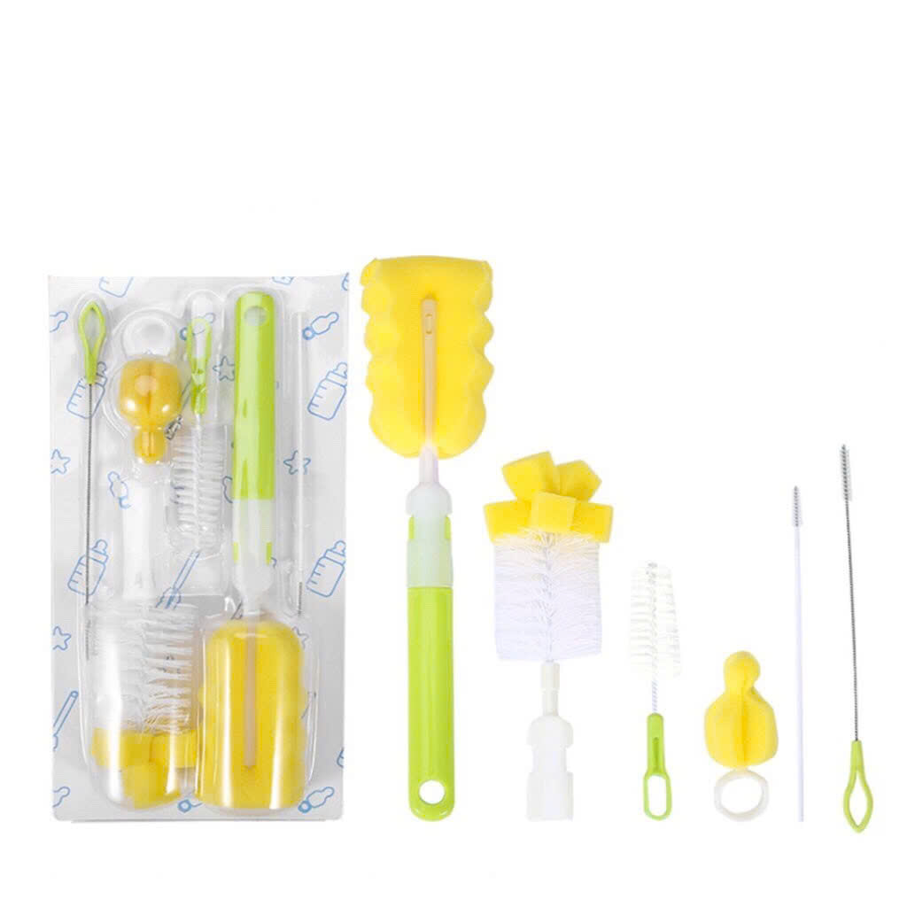 Bộ cọ rửa bình và ly 6 chi tiết tiện lợi (T200)