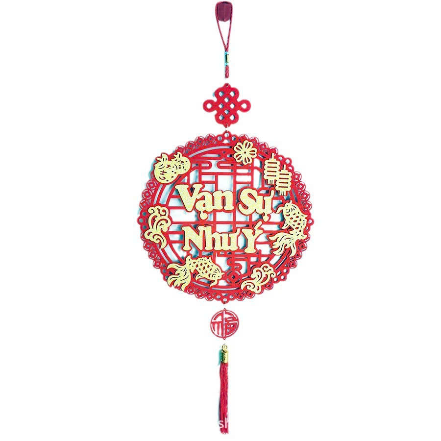 Khánh tròn treo tết Vạn Sự Như Ý