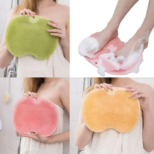 Miếng chà lưng cọ chân bằng silicon gắn tường