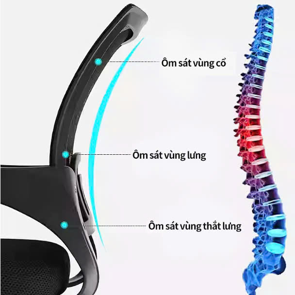 Ghế xoay văn phòng có lưng lưới cao cấp