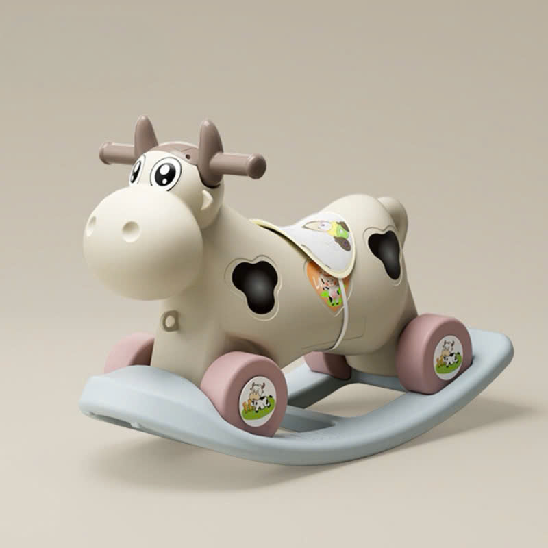 Bò sữa 2in1 kết hợp bập bênh và xe chòi cho bé (T8)