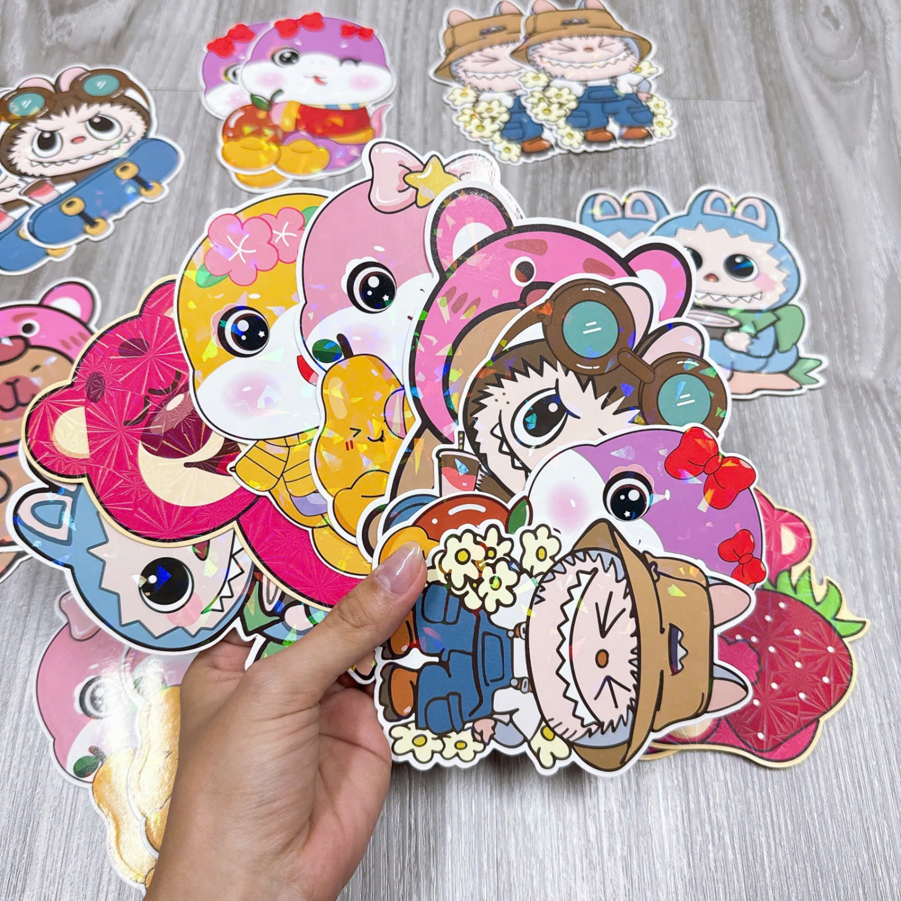 Set 10 bao lì xì chibi hoạt hình mẫu mới 2025