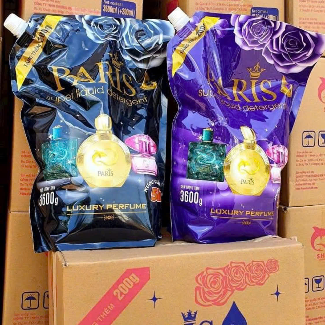 Nước giặt Paris 5in1 túi 3.6L hương nước hoa siêu thơm