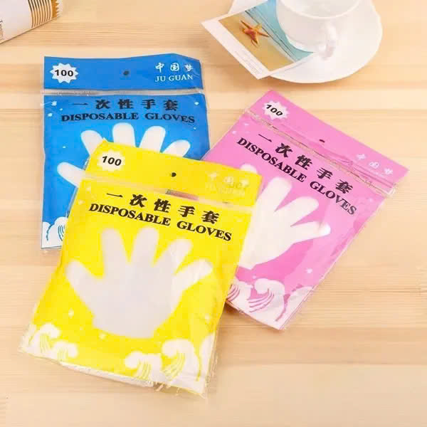 Set 10 gói găng tay nilon dùng 1 lần