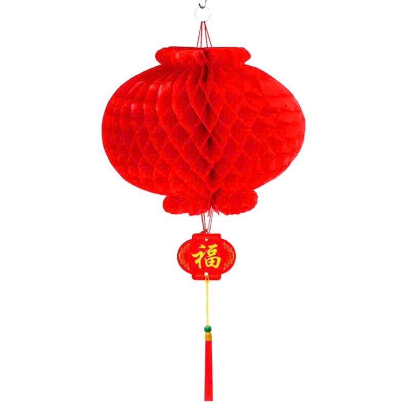 Set 10 đèn lồng đỏ trang trí lễ hội tết size 40cm