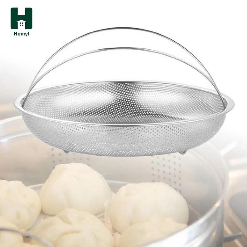 Giỏ hấp thức ăn có tay cầm bằng thép không gỉ