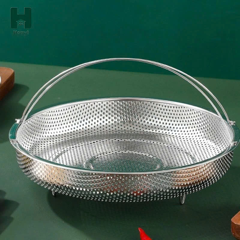 Giỏ hấp thức ăn có tay cầm bằng thép không gỉ