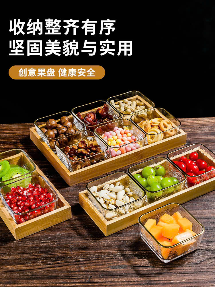 Khay 6 ngăn đựng mứt têt phong cách Bắc Âu sang trọng