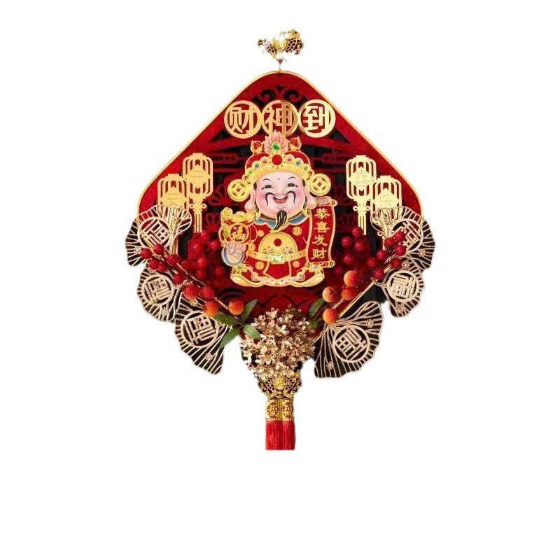 Dải treo thần tài lắc đầu Hình Thoi gọi tài lộc