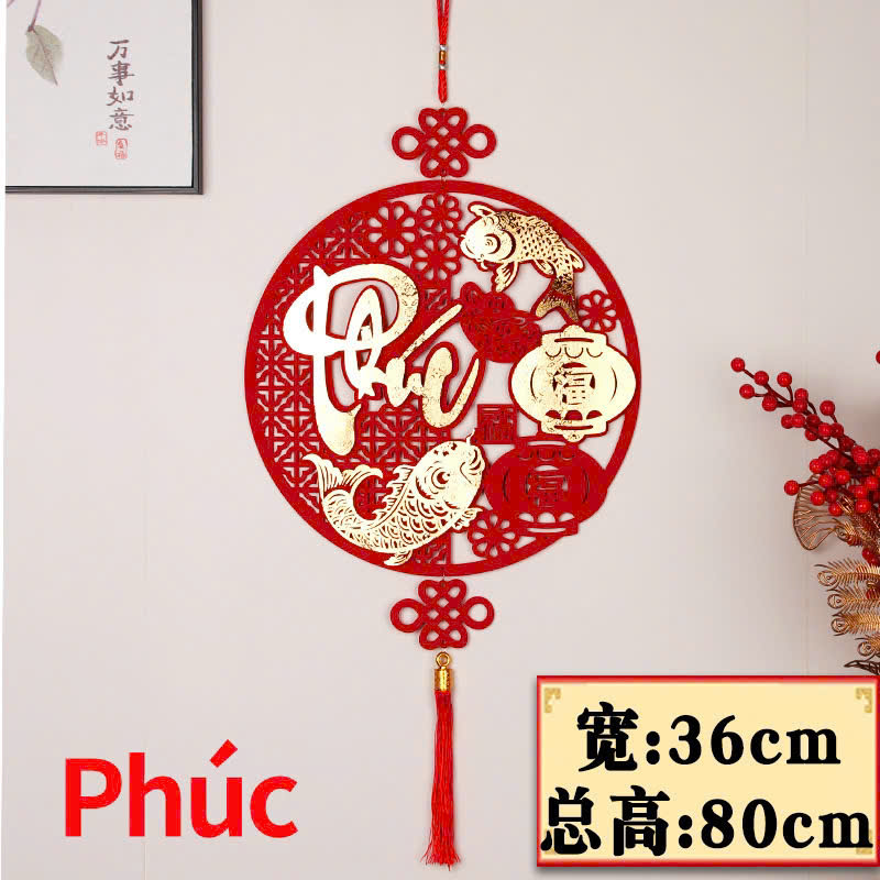 Liễn tròn treo cửa ngày tết Phúc Lộc Thọ