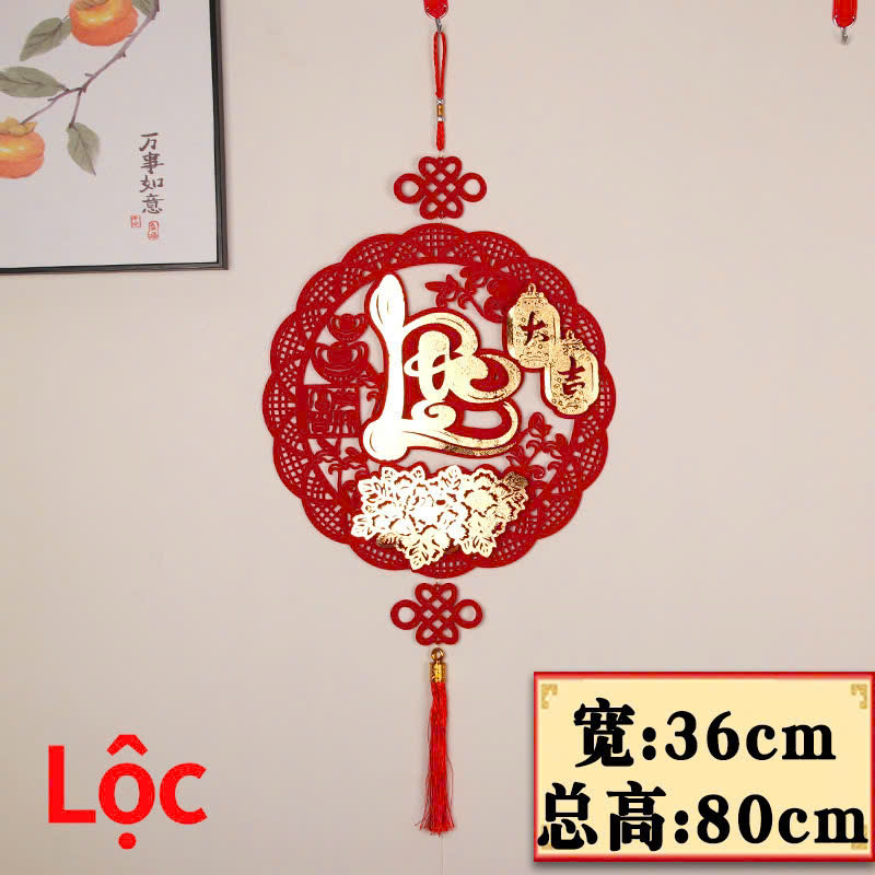 Liễn tròn treo cửa ngày tết Phúc Lộc Thọ