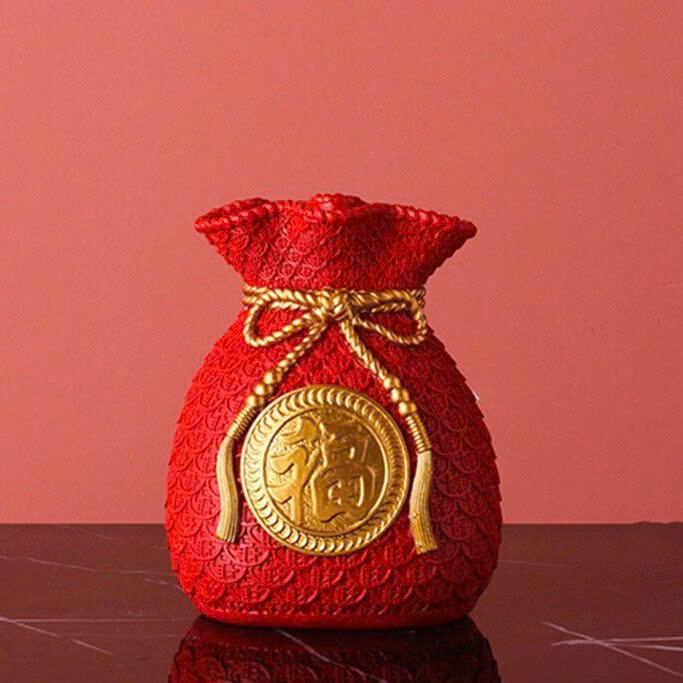 Bình hoa túi tiền GỐM SỨ phong thuỷ tài lộc