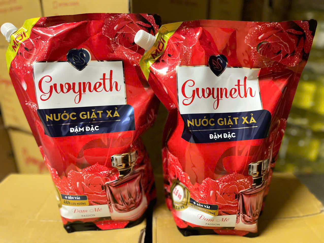 Nước giặt xả hương nước hoa Gwyneth sạch thơm túi 3.6L