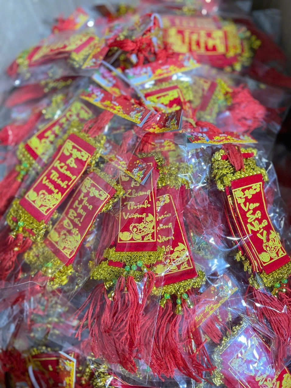 Combo 10 liễn nhung treo tết mẫu mới