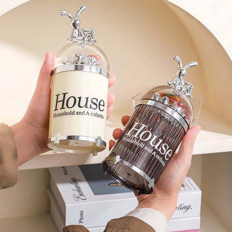 Hộp 6 nĩa trái cây nắp thỏ sang trọng