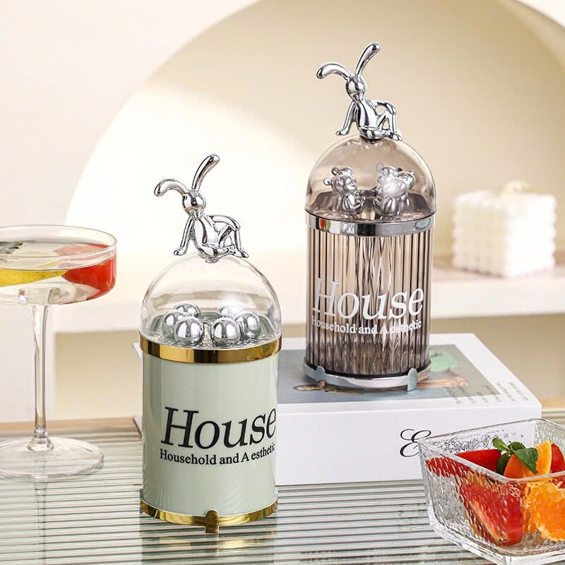 Hộp 6 nĩa trái cây nắp thỏ sang trọng