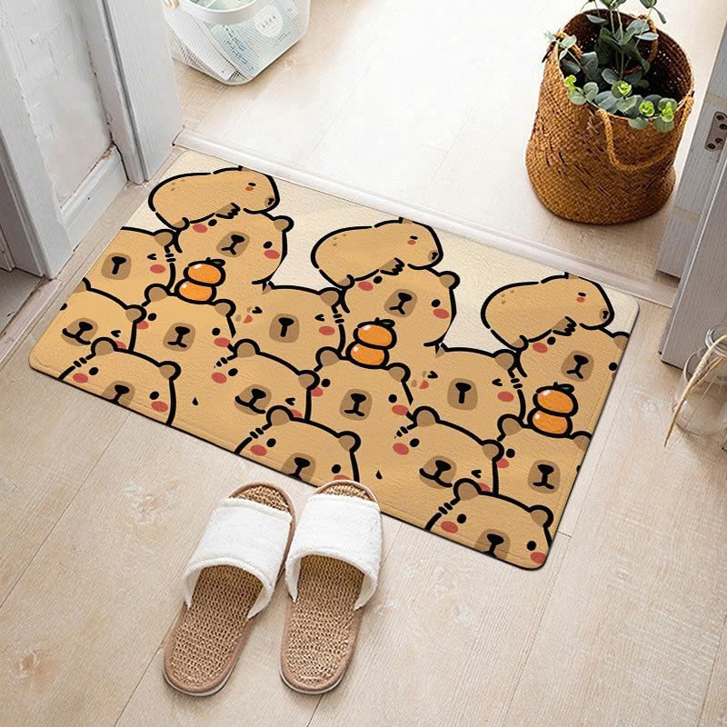 Thảm chân hoạt hình Capypara dễ thương