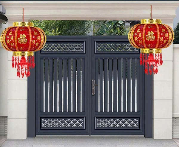 Lồng đèn điện xoay 360 độ trang trí tết size 80cm