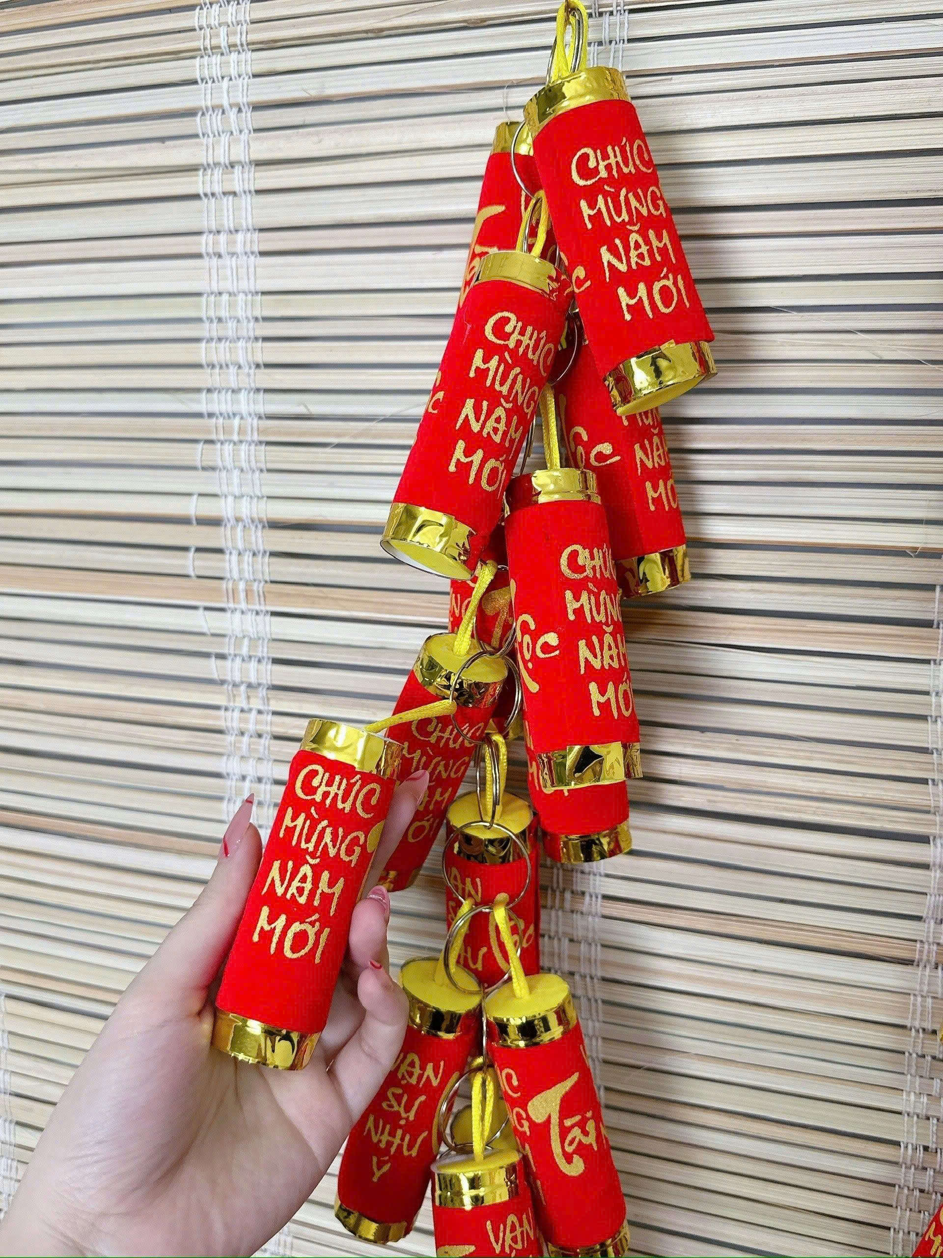 Dây pháo giả Tấn Tài Tấn Lộc size 9