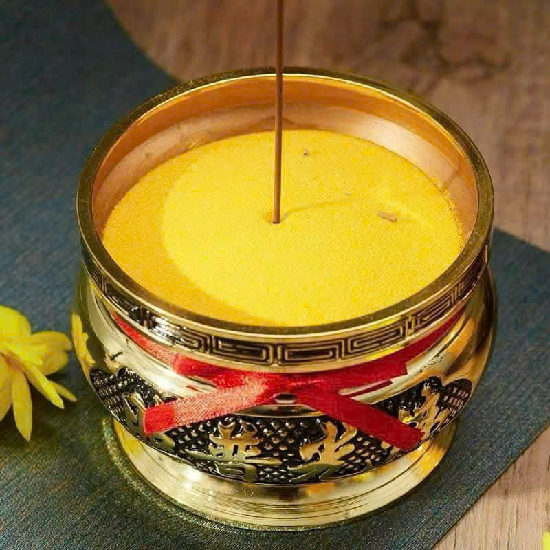 Hũ 1kg cát vàng kim sa để lư hương
