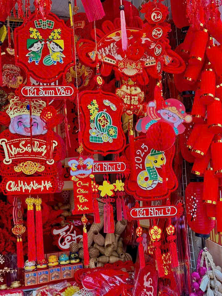 Liễn nhung hình vuông trang trí Tết Xuân An Khang