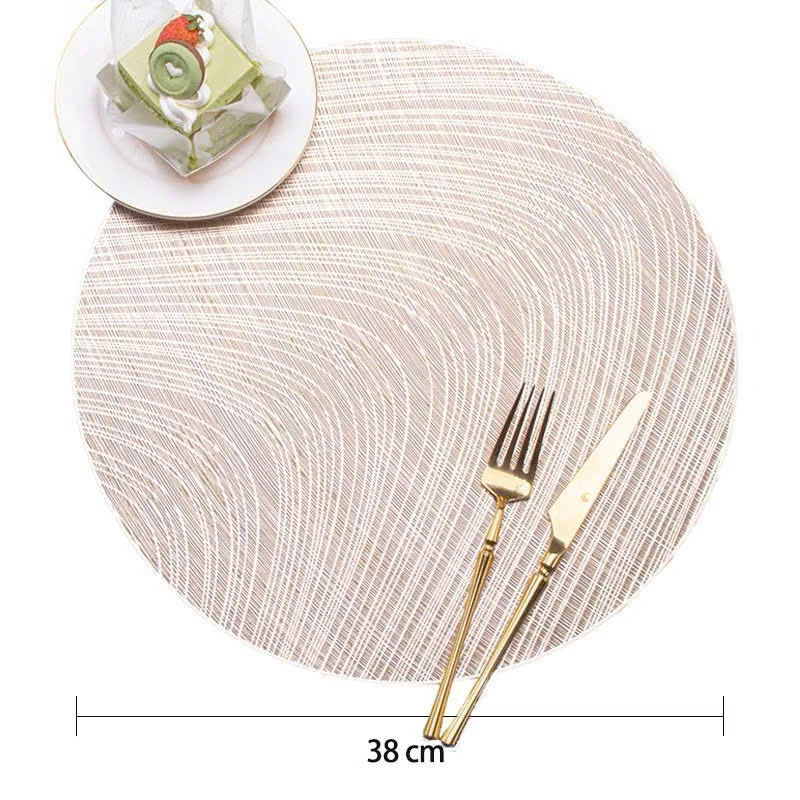 Tấm lót bàn ăn PVC hình tròn sang trọng