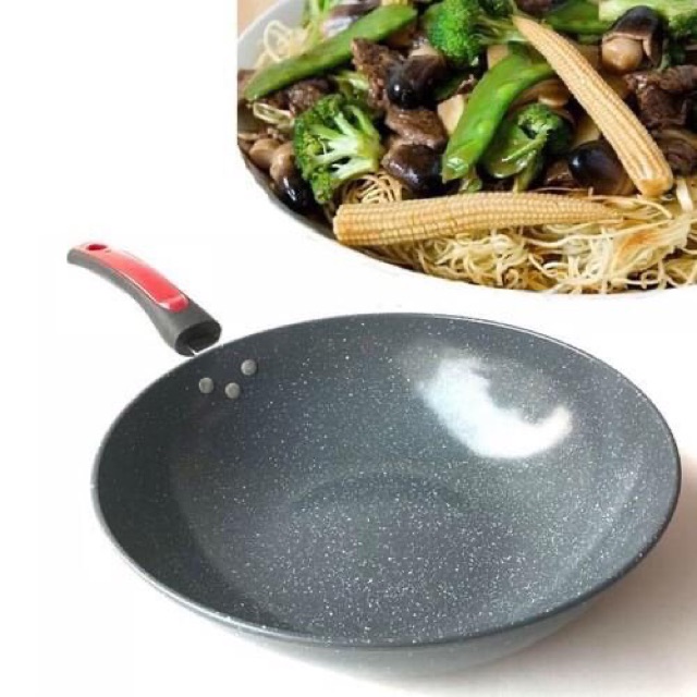 Chảo chống dính vân đá CERAMIC sâu lòng size 32cm