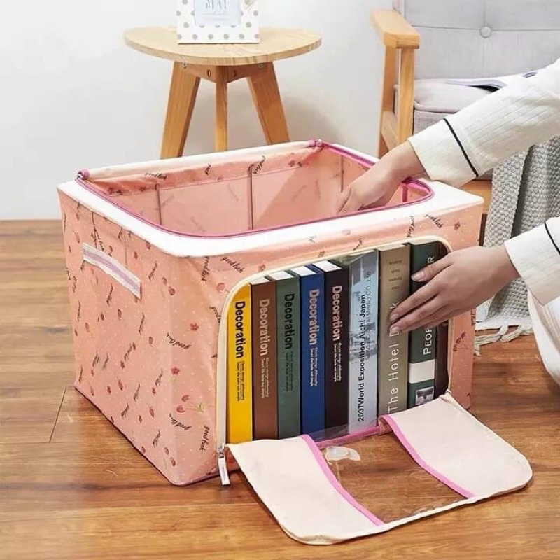 Túi vải đựng chăn mền quần áo khung sắt cao cấp