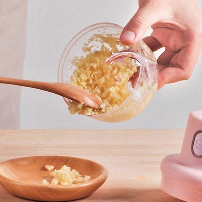 Máy xay tỏi ớt mini đa năng tiện dụng mẫu mới (màu hồng)