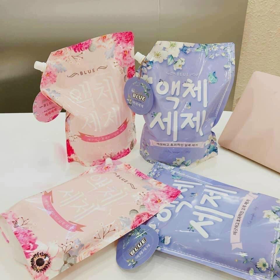 Nước giặt BLUE dạng túi hương thảo mộc hàn quốc 2kg