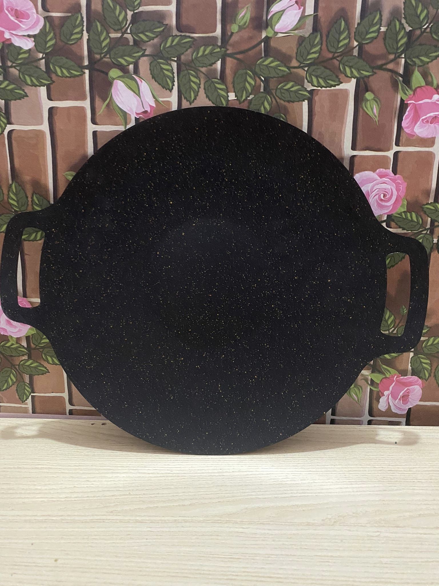 Chảo gang nướng chống dính xuất Hàn size 34cm