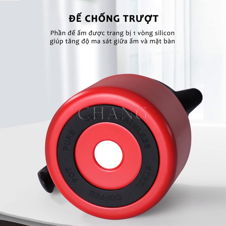 Ấm giữ nhiệt pha trà có lõi lọc 1000ml cao cấp