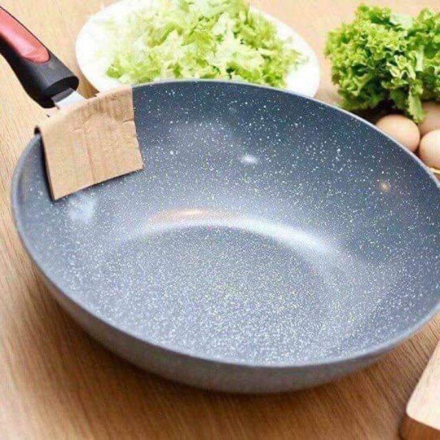 Chảo chống dính vân đá CERAMIC sâu lòng size 32cm