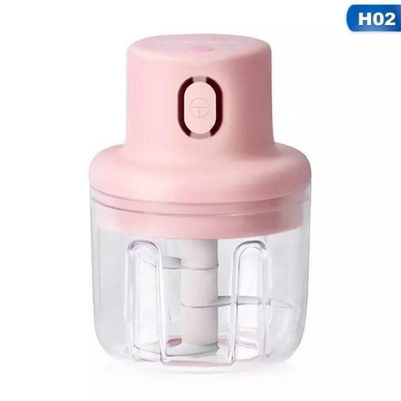 Máy xay tỏi ớt mini đa năng tiện dụng mẫu mới (màu hồng)