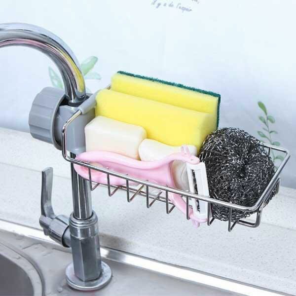 Giá đỡ miếng rửa chén bằng inox