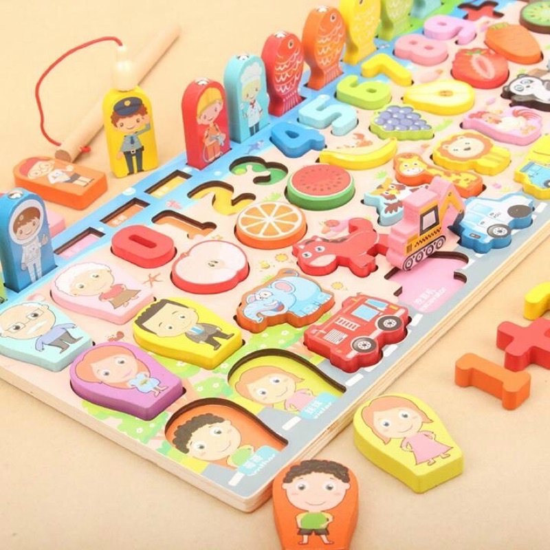 Bộ đồ chơi câu cá gỗ phát huy sự sáng tạo của bé